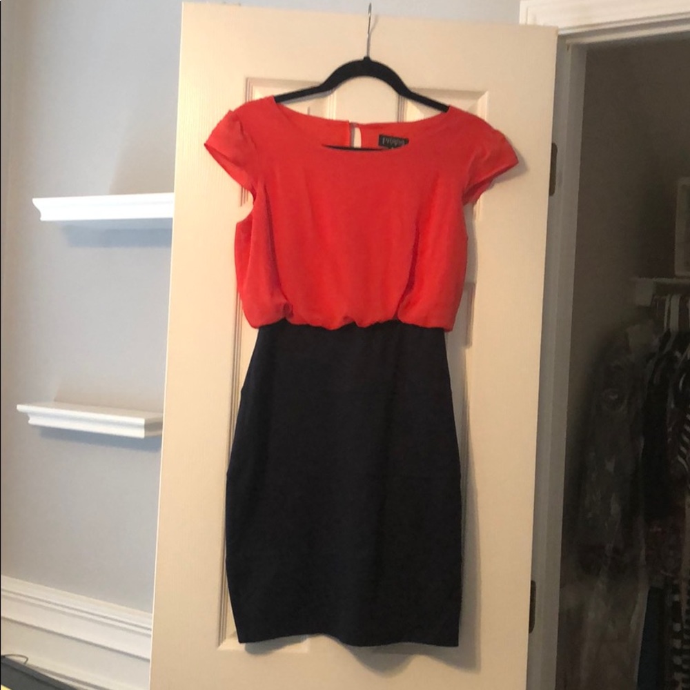 Red/blue dress
